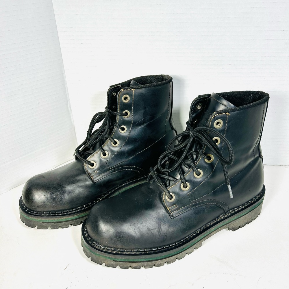 High Sierra Leather Steel Toe Bailey Boots Size 9 M Preowned.